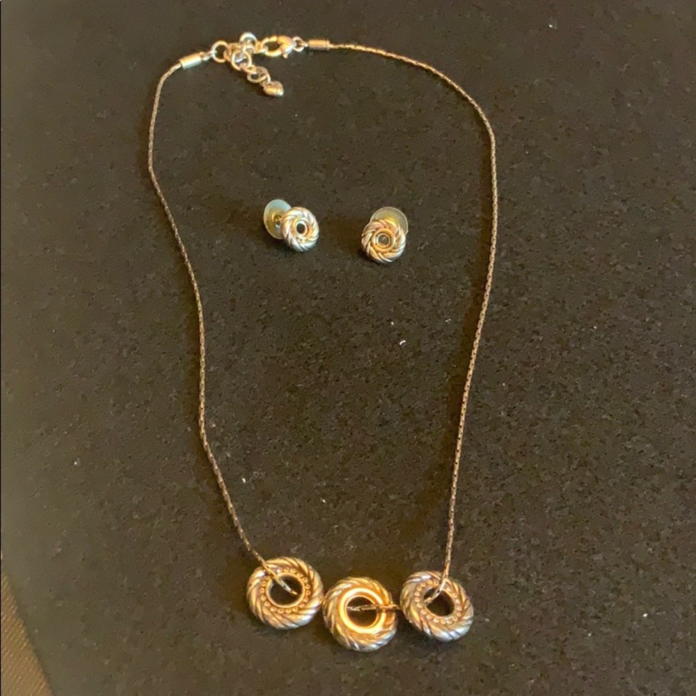 Brighton necklace and earrings